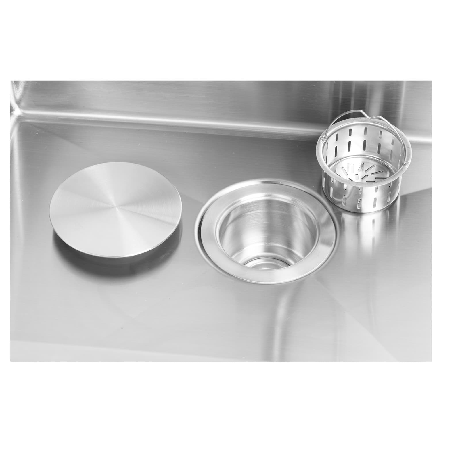 Korgbottenventil X1 med avfallskorg & lock