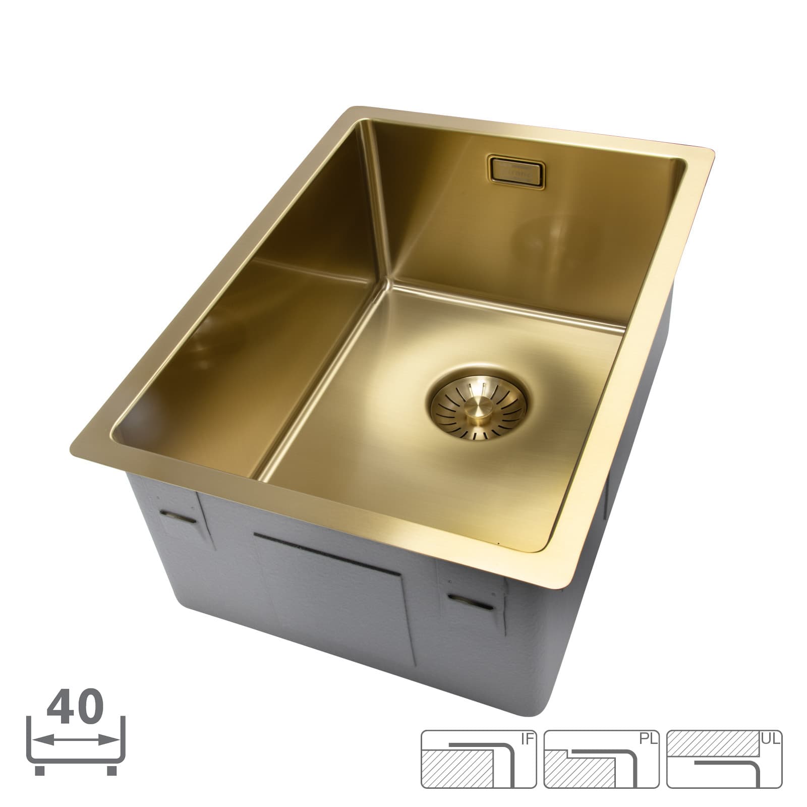 Disklåda Strand Solid SOL-2840 Gold