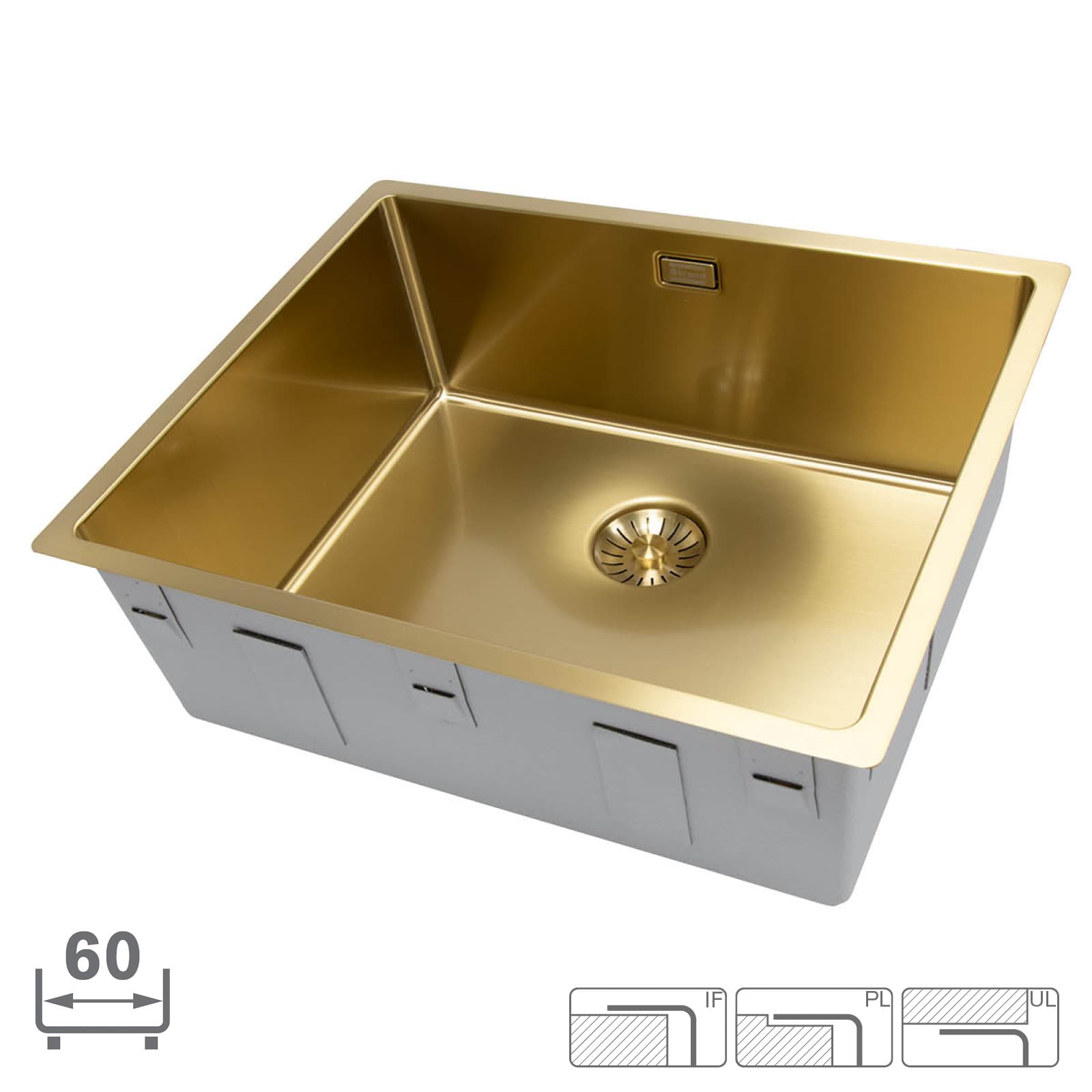 Disklåda Strand Solid SOL- 5040 GLD