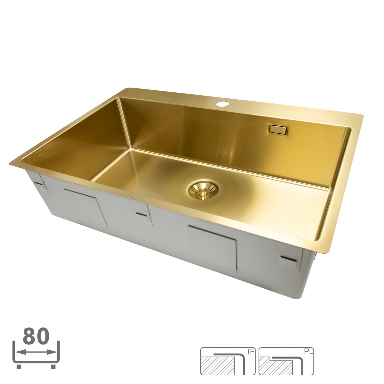 Disklåda Strand Solid SOL- 7040B GOLD