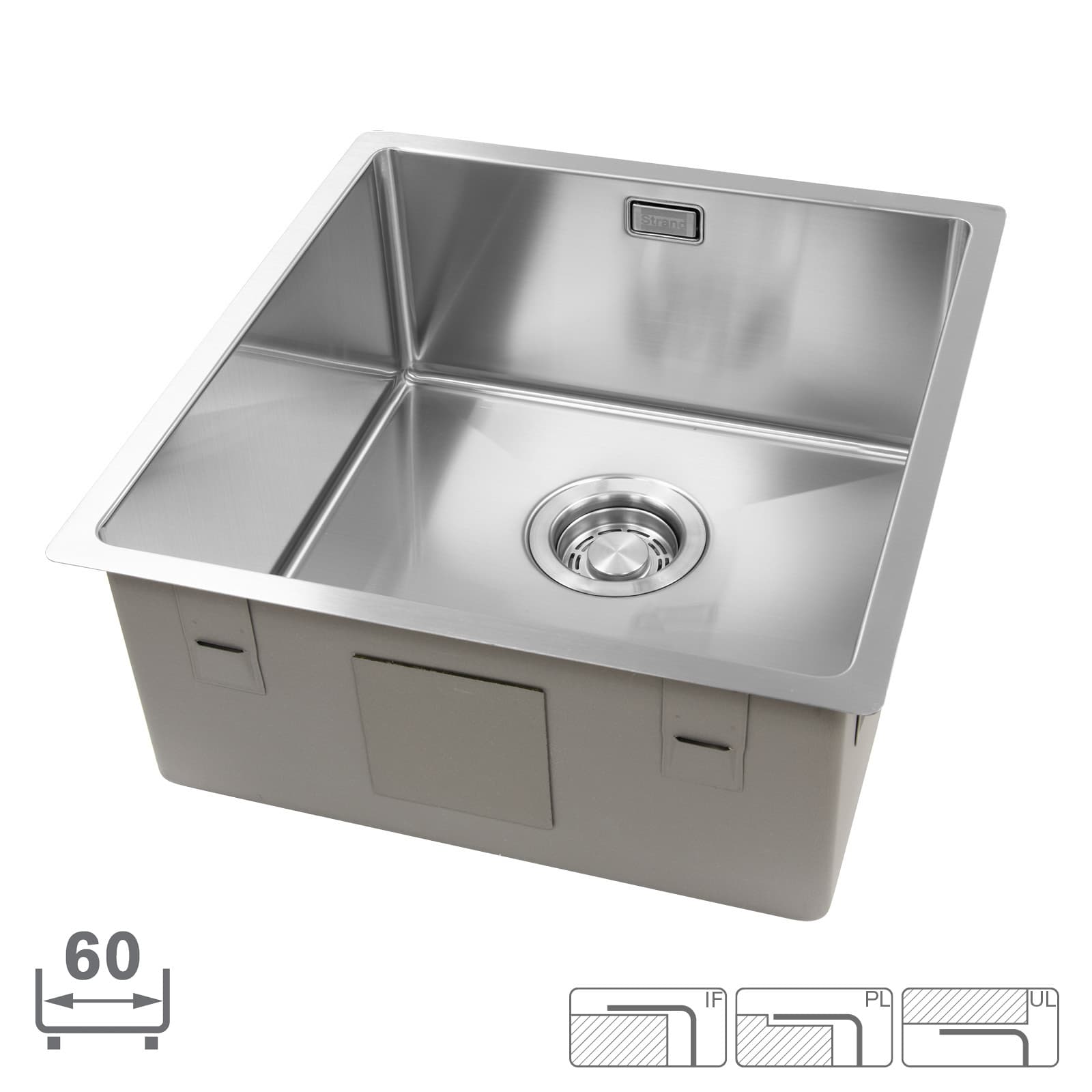 Disklåda Strand ST38-EC. 38 cm. Enkel. Clips.